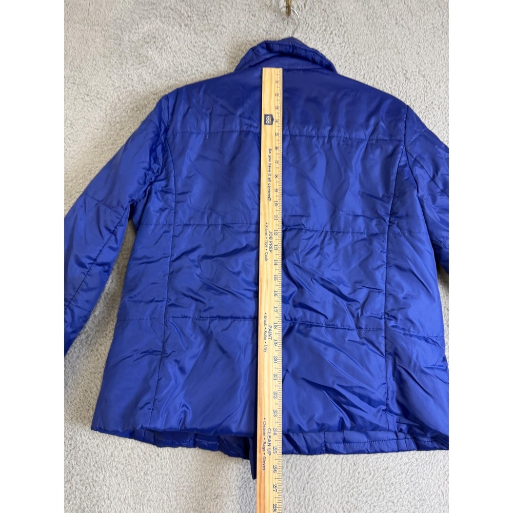 Simply Vera Vera Wang Jacket Womens Medium Blue Quilted Puffer Winter Coat - Picture 12 of 15